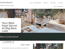 Tablet Screenshot of bigbearlakelodgings.com
